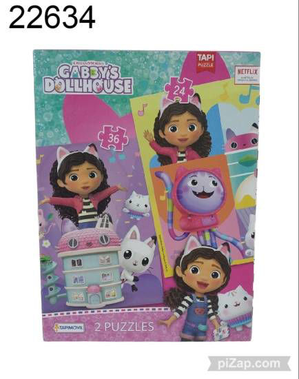 Imagen de PUZZLE GABBY DOLLHOUSE 24 Y 36 PZAS 2.26